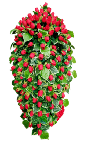 Венки из живых цветов